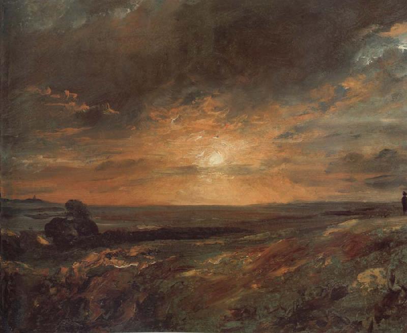 John Constable Hampsted Heath,looking towards Harrow at sunset 9August 1823 oil painting picture